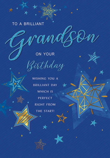 Picture of TO A BRILLIANT GRANDSON BIRTHDAY CARD